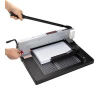 Coupe-papier Guillotine - Machine de découpe de bureau portable avec poussoir et volant pour bureau et école