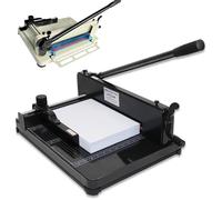 Coupe-papier Guillotine robuste avec verrouillage de lame et pince automatique pour la coupe de précision du papier, du cuir, du PVC et des tissus non tissés