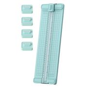 Coupe-papier manuel avec curseur, coupe-papier - 4 outils en 1 - Coupe broyeur de précision bidirectionnelle ergonomique pour entreprise, maison, bureau, cartes quotidiennes