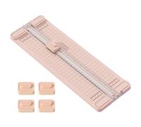 Coupe-papier - Massicot à coupe droite,Outils de Coupe Bidirectionnels Déchiqueteuse Anti-Dérapant Portable 4-en-1 pour Enseignants Création de Cartes Salle de Classe École Entreprise Maison et Journa