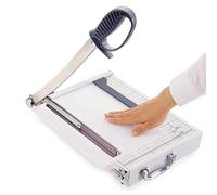 Coupe-papier multifonctionnel A3, coupe-papier manuel, lame en acier épais, déflecteur amovible, table épaisse avec pieds en caoutchouc antidérapants pour bureaux, domicile et écoles.