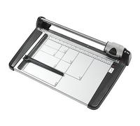 Coupe-papier portable de 15 feuilles avec échelle précise, massicot en alliage d'aluminium robuste pour bureau, studio photo, bibliothèque et projets d'artisanat