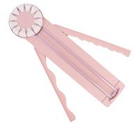 Coupe - Papier Rotatif 12 en 1, Coupe - Papier Multifonctionnel avec Fonction de Mesure, Outil de Scrapbooking à Tête Rotative à 360 °, Découpeuse de Photos DIY Portable Scrapbooking (Rose)