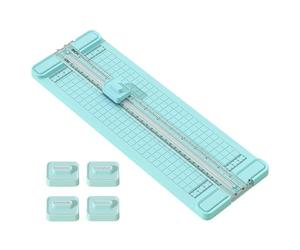 Coupe-Papier - Tranche-Papier - Outils de Coupe Bidirectionnels Déchiqueteuse Anti-Dérapant Portable 4-en-1 pour Enseignants Création de Cartes Salle de ole Entreprise Maison et Journal