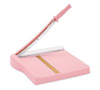 Coupe-papier, trancheuse à papier avec protection de sécurité et verrou de lame, coupe de 30,5 cm de longueur de coupe avec capacité de 16 feuilles, coupe-papier et coupe-papier cartonné (rose)
