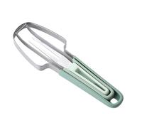 Coupe-pastèque 3 en 1 en acier inoxydable - Fourchette - Outil de coupe de fruits - Coupe-pastèque - Outil de cuisine pour le camping