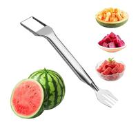 Coupe-Pastèque En Acier Inoxydable Gadget Cuisine 2 En 1 Acier Inoxydable