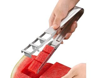 Coupe Pastèque En Acier Inoxydable,Trancheuse En Acier Inoxydable Pour | Outil À Main Antidérapant Pour Macédoine Parties Préparation Repas Pique-Nique Cuisine