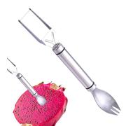 Coupe-Pastèque en Forme de Fourchette - Découpeur de Fruits 2-en-1 (Fourchette Incluse) - Ustensile pour Couper les Fruits en Forme de - Pour Pastèque, Mangue, Fruit du Dragon, Papaye, Mais