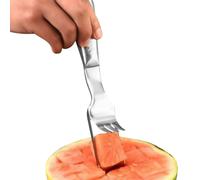 Coupe-pastèque et fourchette,Coupe-Ananas 2-en-1,Coupe-trancheuse à cantaloup | Pour Cuisiniers Amateurs Parents Barbecue Dortoir Camping-Car Appartement Restaurant Camping Pique-Nique