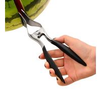 Coupe-pastèque et trancheuse - Ustensile de cuisine manuel portable - Ouvre-melon - Outil de découpe pour restaurant, bar, dortoir, voyage, quotidien, fête, pique-nique, camping, barbecue, extérieur