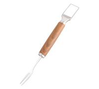 Coupe Pastèque - Outil 2 en 1 de Découpe et Tranche à Fourchette pour Pastèque et Fruits - Accessoire de Cuisine en Acier Inoxydable pour Couper les Fruits Destiné à Toute la Famille