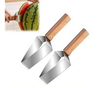 Coupe-pastèque, outil multifonction en acier inoxydable, coupe-pastèque, portable, coupe-melon cantaloup, coupe rapide, gadget de cuisine pour fête d'été, maison, camping, barbecue, pique-nique (2
