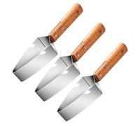 Coupe-pastèque triangulaire 2026 en acier inoxydable avec poignée en bois 2 en 1 Outil à fruits et décapsuleur pour melon, pommes, cantaloup, gadget de cuisine antirouille pour fête d'été (3)