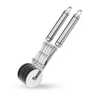 Coupe-Pâte à 5 Roues, Roulette à Pizza à 5 Roues, Coupe-Pizza Ajustable, Coupe Pizza Diviseur De Pâte En Acier Inoxydable, Trancheuse à Pizza Extensible Acier pour Pâtisserie Et Pizza (Argent)