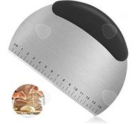 Coupe pâte corne de pâtissier acier inoxydable spatule à pâte avec écailles et poignée semi circulaires pour à pain et à pizza