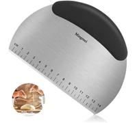 Coupe pâte - Corne de Pâtissier - Grattoir à Pâtisserie en Acier Inoxydable Ustensile de Cuisine avec Graduation