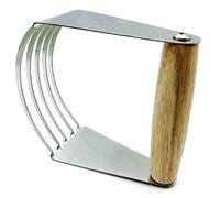 Coupe-pâte en acier inoxydable avec poignée douce, pour mélanger et couper rapidement les ingrédients pour préparer la pâte à gâteau et à pâtisserie (C)