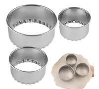 Coupe-pâte rond-tampon à friandises en acier inoxydable, outil de cuisson de coupe-Fondant réutilisable, fournitures d'artisanat alimentaire pour gâteau | Outils de cuisson de gaufrage pour la pâtisse