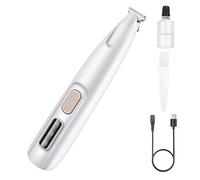 Coupe-pattes pour chien - Tondeuse à cheveux électrique de 6,3 pouces, rasoir pour animaux avec éclairage LED, couteau rechargeable avec contrôle régulier | Outil compact de soin étanche