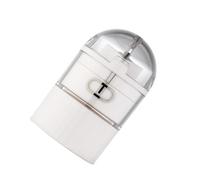 Coupe Pilule Portable Blanc PP Compartiment, Compact | Fonction de Broyage Coupe, Étanchéité, Léger, Format Voyage, Boîte à Remède