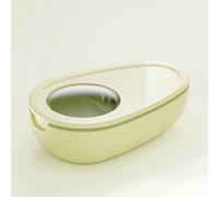 Coupe-pilule portable en forme d'avocat - Découpe rapide et précise pour un stockage facile(Yellow)