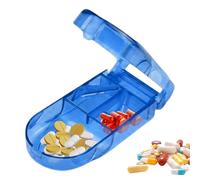 Coupe-pilule portable - Séparateur de pilules Petit coupe-comprimé | Convivial avec étui de rangement pour la maison, les voyages, l'utilisation quotidienne, le fractionnement des médicaments, les