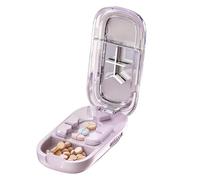 Coupe-pilules - Coupe-médicaments professionnel réglable, 1,77 x 0,89 x 3,35 pulgadas avec dispositif de centrage, fournitures quotidiennes à domicile pour les médicaments, la course à pied, les voyag