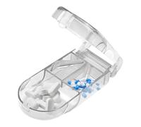 Coupe-pilules - Coupe-pilules avec distributeur | Coupe-pilules compact pour petites pilules, outil de coupe de comprimés avec protection de lame, séparateur de pilules de voyage, vie quotidienne et