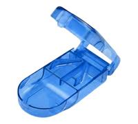 Coupe-pilules - Coupe-pilules de voyage en polypropylène - Portable - Avec rangement - Coupe-pilules pour petites et petites pilules - Coupe-pilules et séparateur avec distributeur