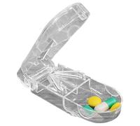 Coupe-pilules - Coupe-pilules | Distributeur de médicaments transparent, petit séparateur de pilules, coupe-pilules professionnel amovible pour couper les petites et grandes pilules, petit séparateur