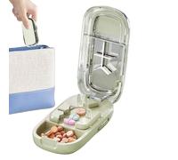 Coupe-pilules portable - Accessoire pour la maison pour les personnes âgées ayant des difficultés à avaler en voyage, en pharmacie et pour une utilisation dans la maison