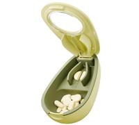 Coupe-pilules, séparateur coupe-pilules - Séparateur de médicaments pour comprimés - Séparateur coupe-pilules avec distributeur de pilules, comprimés, broyeur de pilules portable