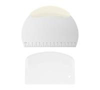 Coupe-pizzas acier inoxydable et plastique avec échelle de mesure | Ensemble spatules pâte multifonctions pour cuisson, découpe de la pâte à pizza et pâtisseries boulangers et particuliers
