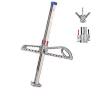 Coupe-Plaques de PlâTre,Outil de DéCoupe Pliable pour Cloison SèChe,Ripper En T Carré Avec Lame RéGlable,Double Positionnement