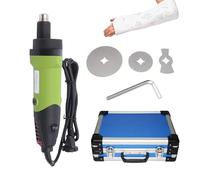 Coupe-plâtre médical électrique, coupe-plâtre orthopédique 125 W avec 3 lames différentes, 6 vitesses réglables, machine de découpe de plâtre professionnelle avec boîtier en aluminium(Green)