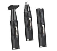 Coupe-poils de Nez Électrique Portable Usb, Mini Tondeuse Noire | Abs, Ouverture Fendue, 1 Set Charge Dc 5v 2w et Batterie Aaa350mah 1, 2v