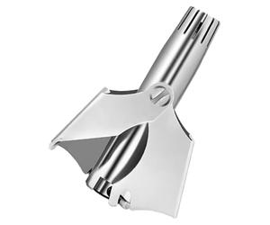 Coupe-poils de Nez en Acier Inoxydable Manuel pour Hommes Portable | Format Compact et Ergonomique, 30g, Nettoyage sous L’eau Courante, Voyages D’affaires et Retouches au Bureau