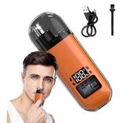 Coupe-Poils Nasal Auriculaire - Appareil Oreille et Nez pour Hommes | Tondeuse Sans Fil avec Affichage Numérique, Kit de Toilettage Visage Sourcils Étanche