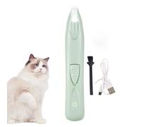 Coupe-poils Pour Pattes De Chat Fonction d'éclairage intégrée | Coupe-polis pour pattes de chien pour chiot Tondeuse De Toilettage Pour Poils Du Visage Et Des Oreilles Vert