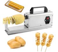 Coupe-pomme De Terre En Spirale Tornado - Trancheuse De Pommes De Terre électrique Commerciale, Machine à Frites En Acier Inoxydable Avec Commande De Commutateur Pour La Maison, Le Snack-bar Et Le Res