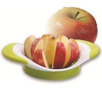 Coupe-pomme Ibili, acier inoxydable, 10x18 cm, blanc/vert