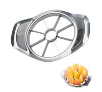 Coupe Pomme,Trancheuse de Pomme,Coupe Pomme Acier Inoxydable,Coupe-Fruits,Coupe Pomme et Poire,Pour Pommes,Poires,Pommes de terre (Argent)