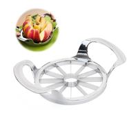 Coupe-pommes - 1 pièce - 12 lames en acier inoxydable - Dénoyauteur de pommes - Coupe-fruits - Avec poignée - Pour la maison et la cuisine