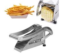 Coupe-pommes, Coupe-pommes de terre professionnel, avec lames de 12 mm et 9 mm, Coupe-frites en acier inoxydable, Coupe-légumes, Coupe-pommes manuel, Coupe-frites antidérapant