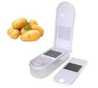 Coupe-pommes de terre - Coupe-cuisine en acier inoxydable ABS 550 g, couperet multifonctionnel à 3 couteaux, accessoires de coupe portables pour légumes à l'ail et au gingembre | Ustensile de cuisine