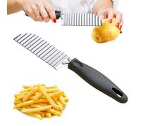 Coupe-Pommes de Terre - Coupe-Légumes Ondulé | Outil Ergonomique Pour Couper Concombres Carottes Fruits Légumes et Préparer Repas Maison