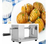Coupe-pommes de terre Coupe-spirale de pommes de terre Acier inoxydable Coupe-spirale de pommes de terre Chips Slicer Twister Coupe-légumes Potato avec 3 lames