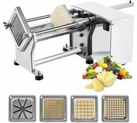 Coupe-pommes de terre électrique avec 5 lames interchangeables, hachoir à légumes robuste pour frites, frites et salades faites maison