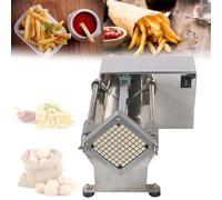 Coupe-pommes de Terre électrique,Râpe à Légumes électrique,Coupe-frites de Commerciale,Coupe-frites Professionnel,Machine à Frites électrique Pour Pommes Carottes Oignon,8mm